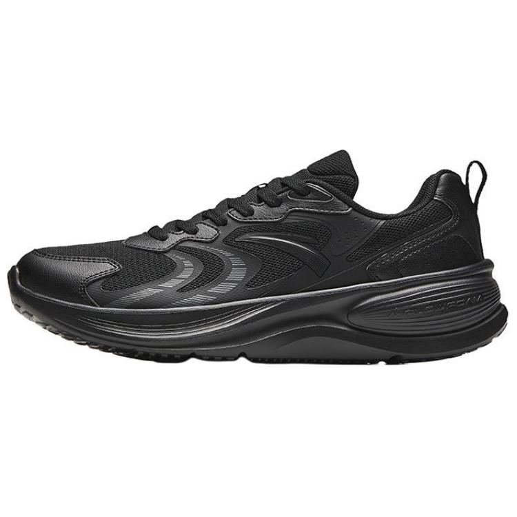 Anta Racing Comfortable And Trendy Cushioning Slip Resistant Abrasion Resistant Low top Running Shoes Men’s Black