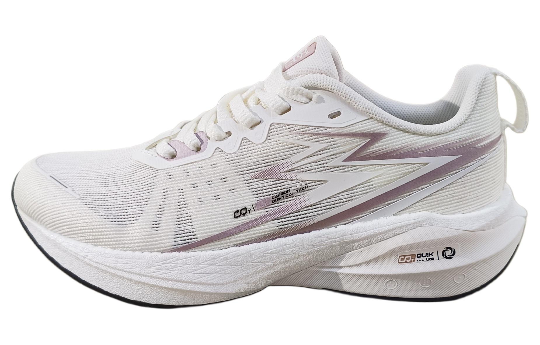 361° Cushioning Abrasion Resistant Cushioning, Wear Resistant Low top Running Shoes Women’s White
