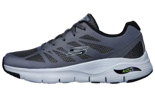 Skechers Arch Fit Running Shoes Men's Low Top Gray