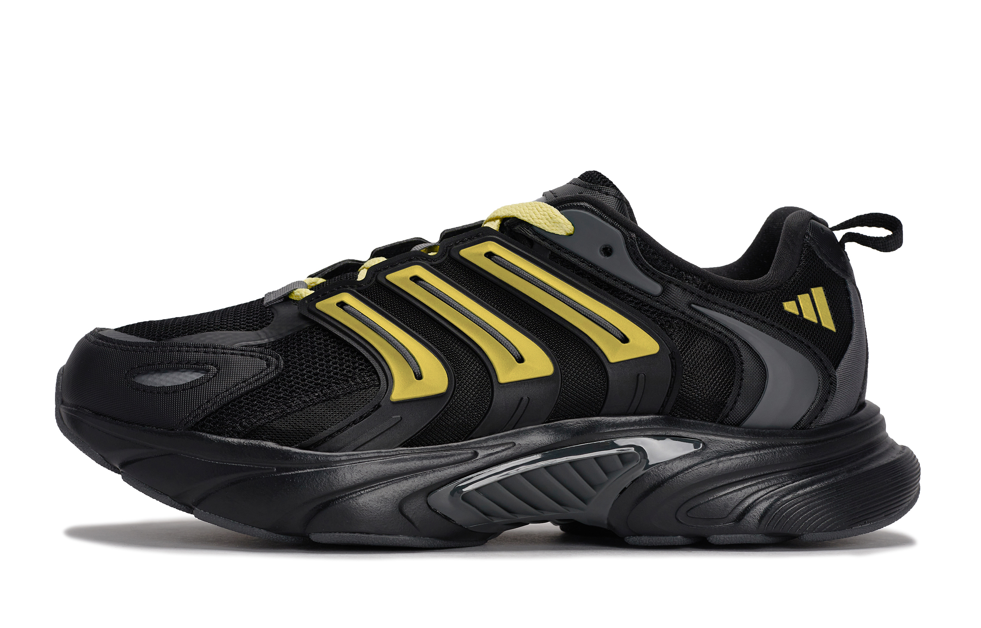 Adidas CLIMACOOL BOUNCE Slip Resistant Abrasion Resistant Low top Running Shoes Unisex Black Yellow