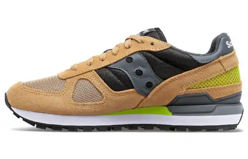 Saucony Shadow Original Vintage Cushioning, Wear Resistant Low top Running Shoes Brown Black