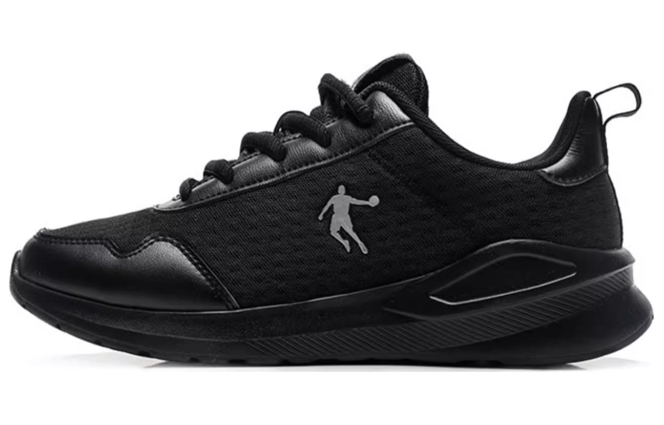 QIAODAN Mesh Slip Resistant, Breathable, Lightweight Low top Running Shoes Men’s Silver Black