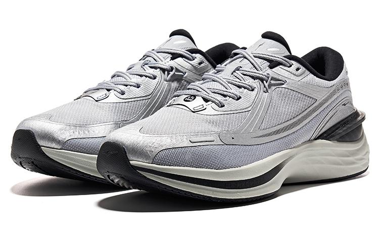Erke Cushioning Slip Resistant Abrasion Resistant Low top Running Shoes Men’s Rubble Gray Jet Black
