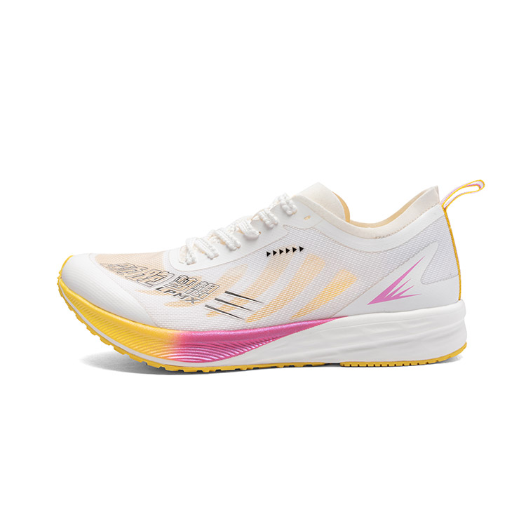 LPMX Cushioning Non Slip And Waterproof Breathable Lightweight Rebound Low top Running Shoes Unisex Pink Moon Custard
