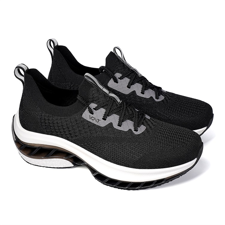 VOIT Running Shoes Unisex Low Top Black White