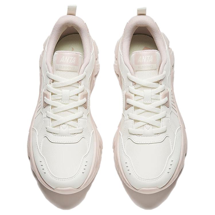 Anta Cushioning Slip Resistant Low top Running Shoes Women’s White Gray