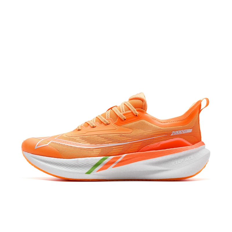 XTEP 2000km 2.0 Running Shoes Men’s Low Top Highlighter Orange/Neon Iris