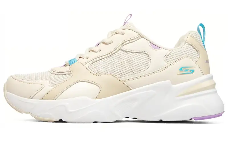 Skechers D'LITES Macaron, Butter Macaron Low top Chunky Sneakers Women's Light Yellow