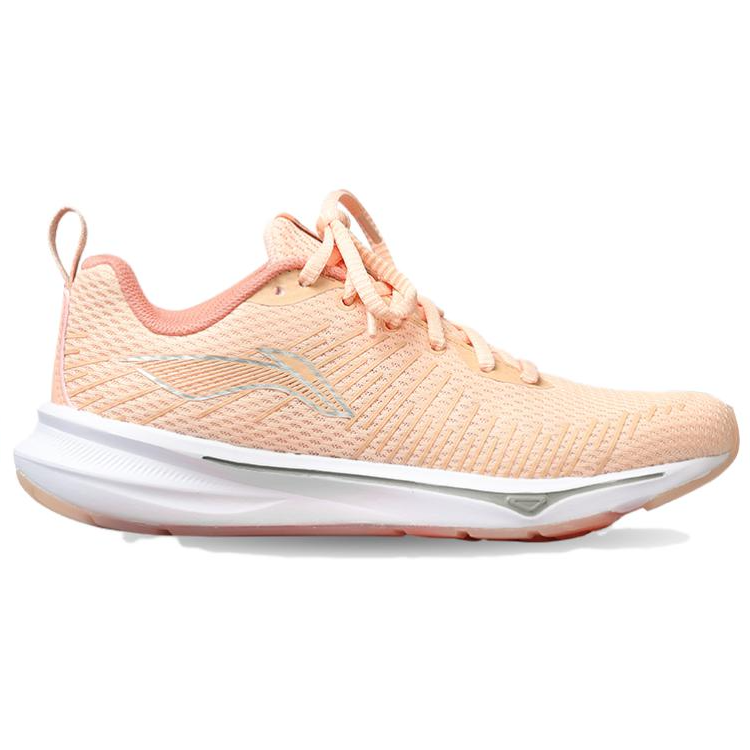 Li Ning Abrasion Resistant Lightweight Wear resistant And Lightweight Low top Running Shoes Women’s Sweet Peach Orange