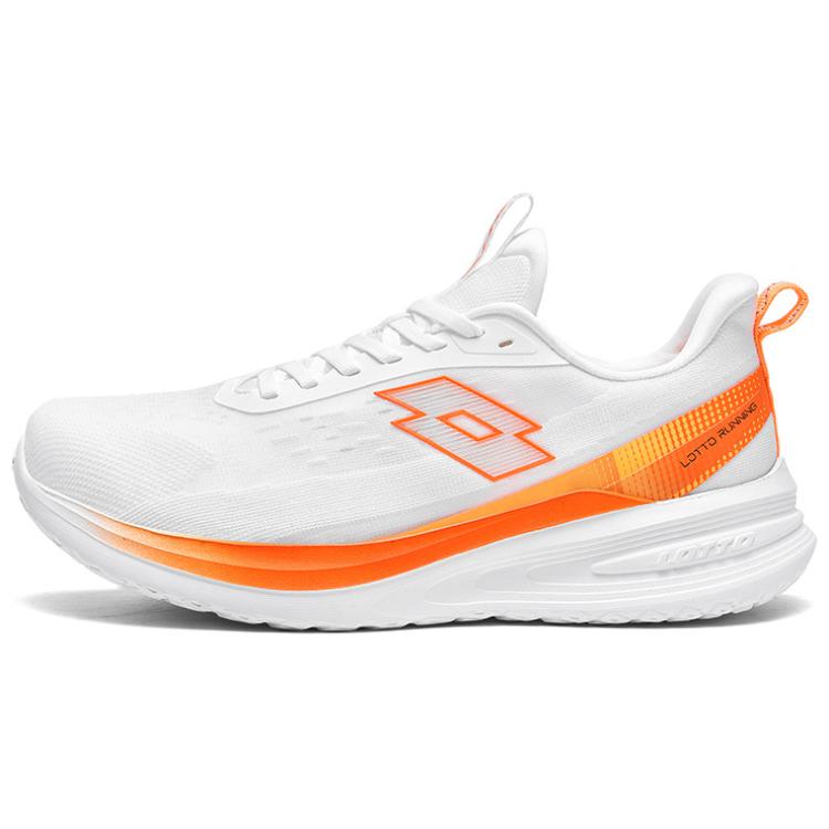 LOTTO Slip Resistant Abrasion Resistant Slip Resistant Abrasion Resistant Low top Running Shoes Men’s White Orange