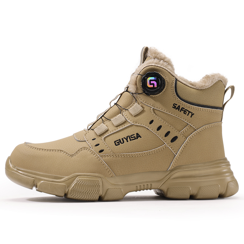 LANOUDUN Comfortable And Trendy Slip Resistant And Abrasion Resistant Coverage High top Outdoor Shoes Men’s Khaki