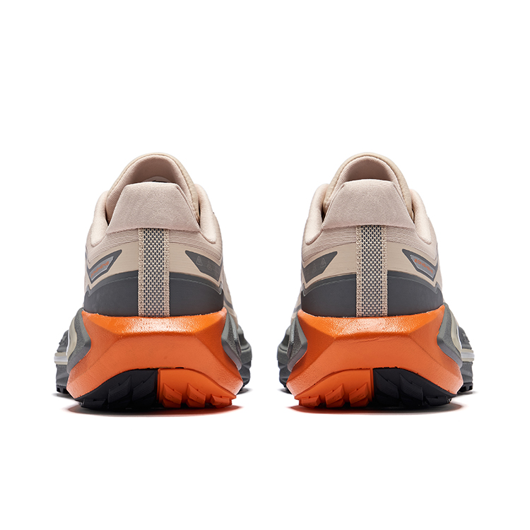 Erke Cushioning Slip Resistant Rebound Low top Casual Running Shoes Men’s Birch Wood Steel Gray