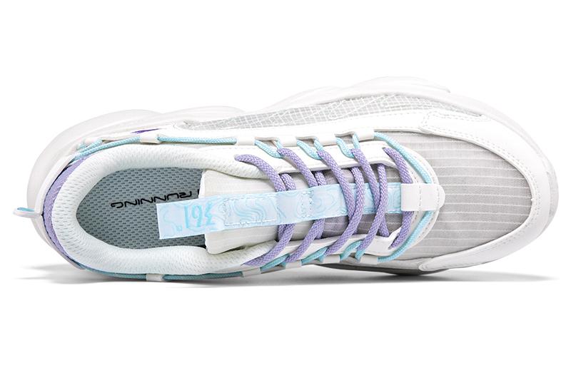 361° Spiritual Fox Slip Resistant, Abrasion Resistant, Breathable Low top Running Shoes Women’s White Blue Purple