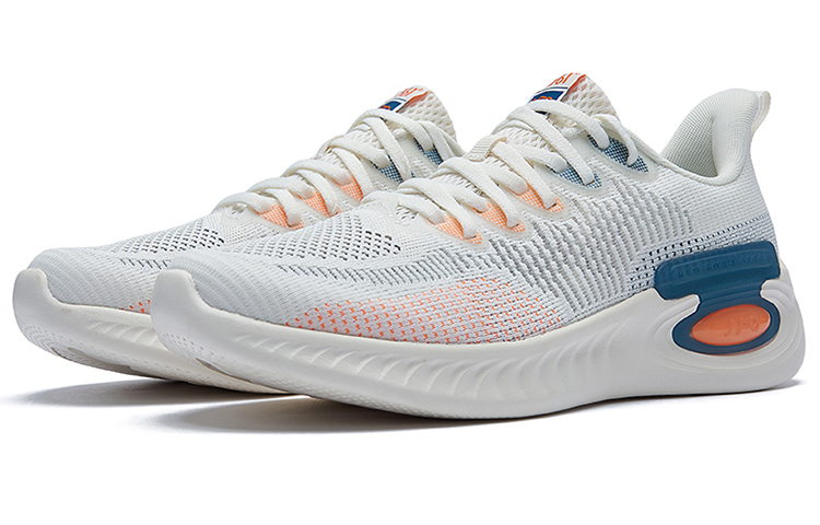 361° NFO Comfortable Mesh, Textile Slip Resistant, Breathable, Lightweight Low top Running Shoes Men’s White Cyan