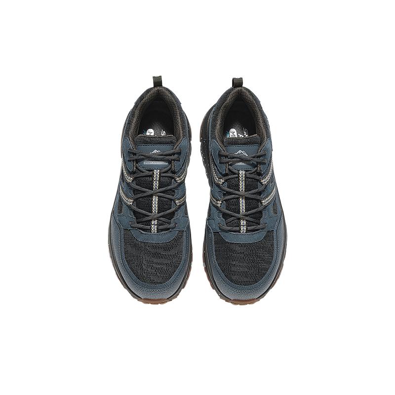 Skechers OUTDOOR MENS Synthetic Leather Comfortable Low top Outdoor Shoes Men’s Black