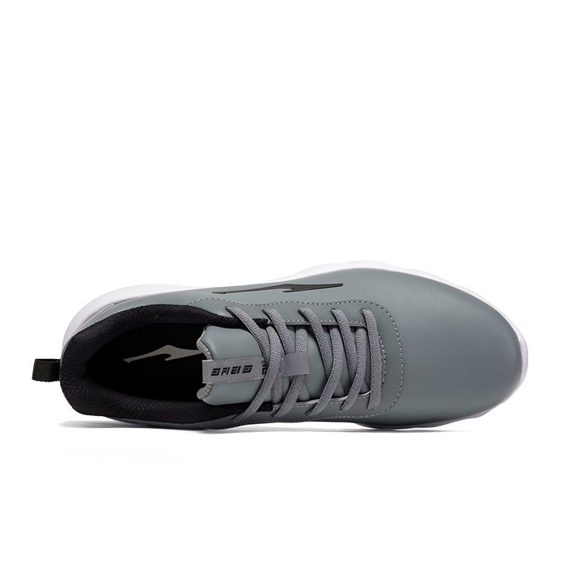Erke Slip Resistant Abrasion Resistant Low top Running Shoes Men’s Gray Black