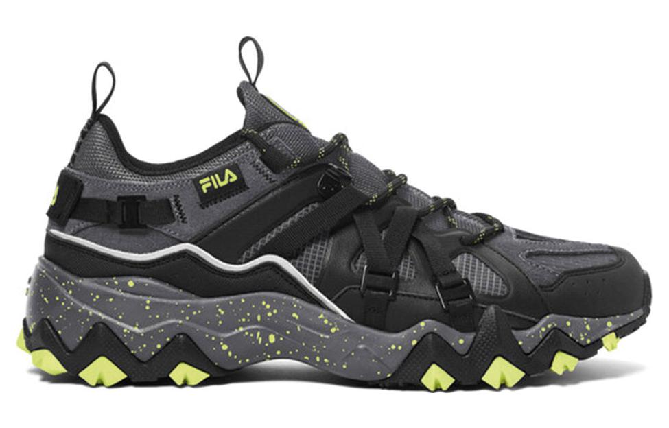 FILA Round Tip Cushioning Abrasion Resistant Cushioning, Wear Resistant Low top Running Shoes Men’s Black