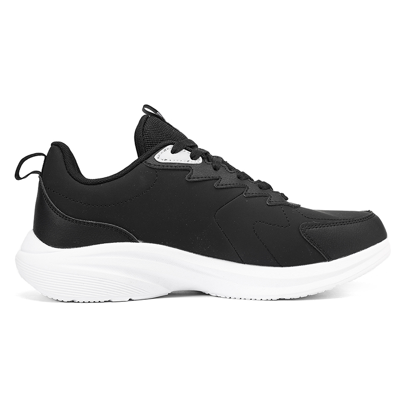 PEAK Slip Resistant Abrasion Resistant Low top Running Shoes Men’s Black White
