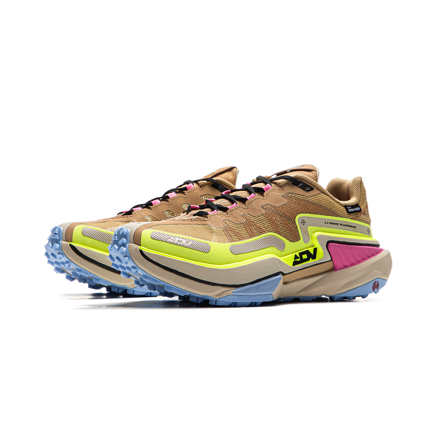 Li Ning Slip Resistant Abrasion Resistant Low top Trail Running Shoes Women’s Brown