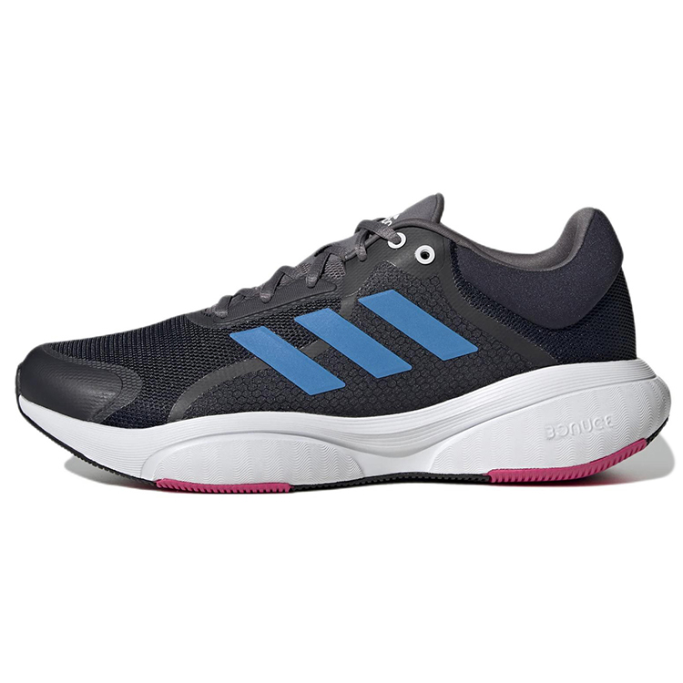 Adidas Response Bounce Running Shoes Men's Low Top Black/Blue/White