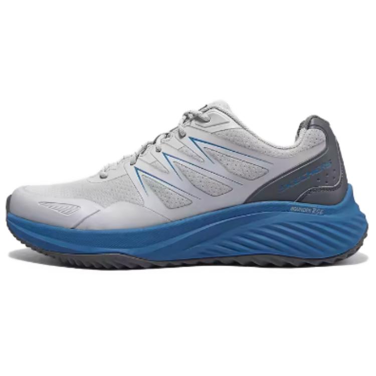 Skechers Cushioning Abrasion Resistant Cushioning, Wear Resistant Low top Training Running Shoes Men’s Gray Blue