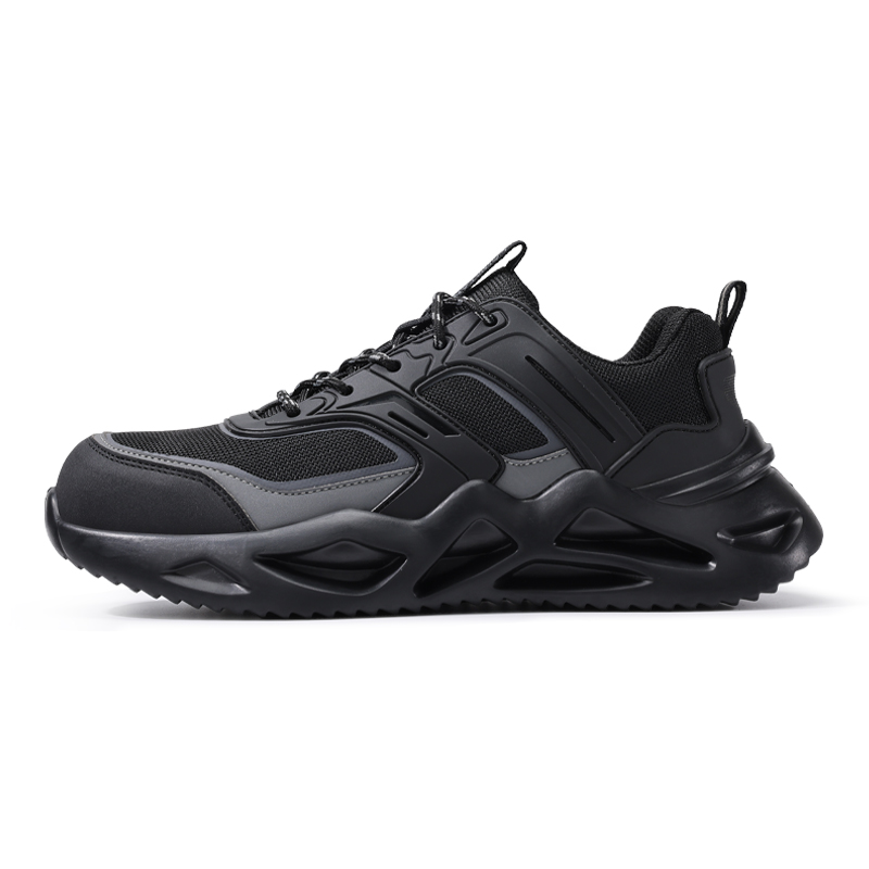 LANGTAN Breathable Lightweight Breathable And Lightweight Low top Outdoor Shoes Unisex Black