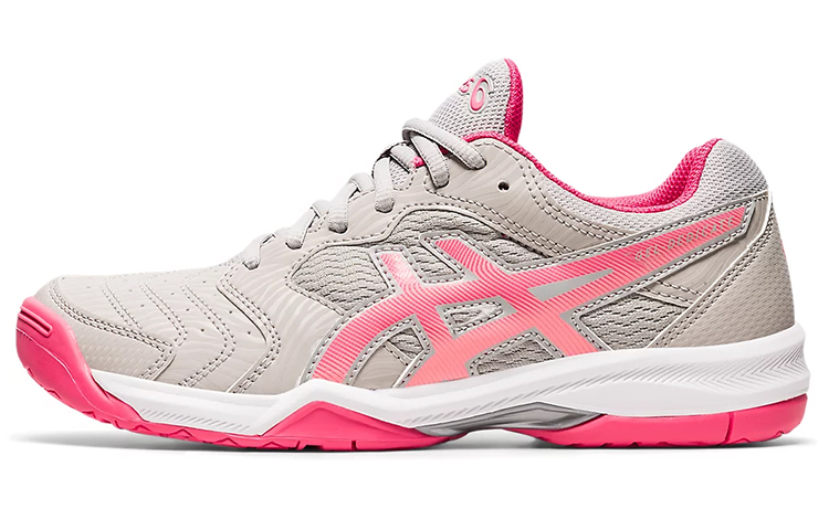 Asics Gel Dedicate 6 Abrasion Resistant Low top Running Shoes Women's Pink Khaki