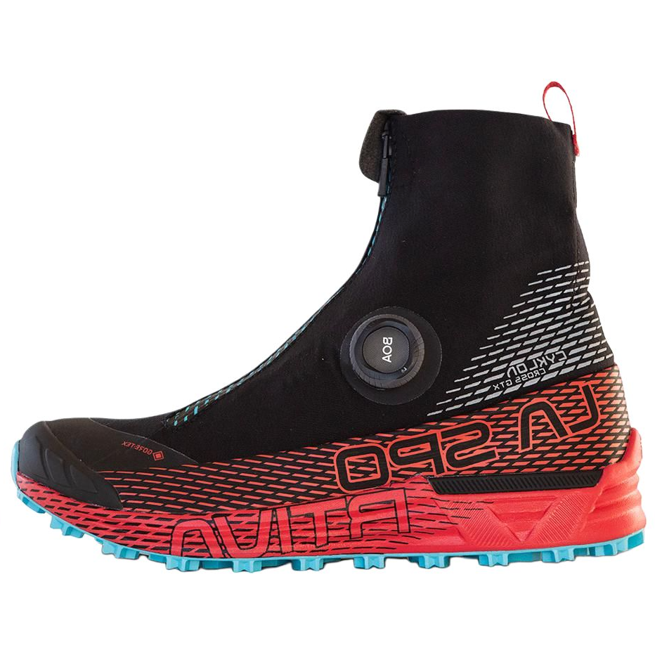 LA SPORTIVA Mesh Slip Resistant Slip Resistant High top Outdoor Shoes Unisex Black Red