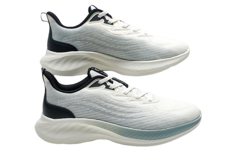 QIAODAN Cushioning Slip Resistant Low top Running Shoes Men’s White Green