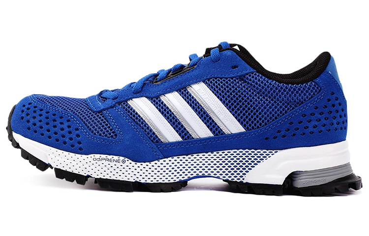 Adidas Marathon 10 Trendy Slip Resistant Lightweight Non slip Lightweight Low top Running Shoes Men’s Blue White