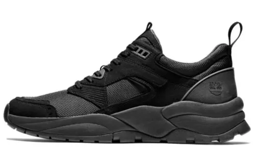 Timberland Tree Racer Dark Brown Nubuck Cushioning, Wear Resistant Low top Running Shoes Men's Black
