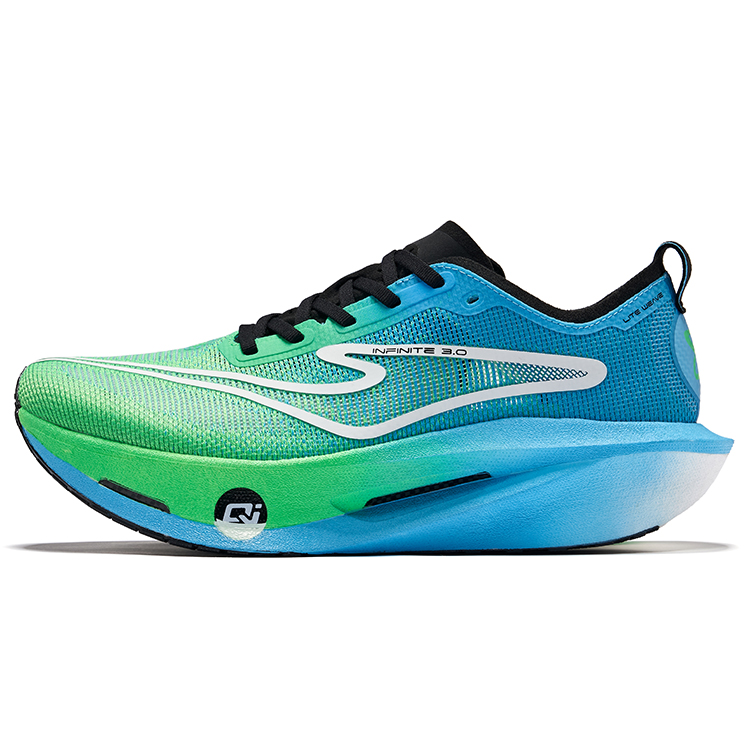 Erke Blue World 3.0 Running Shoes Men’s Low Top Fluorescent Lime Green Pool Blue