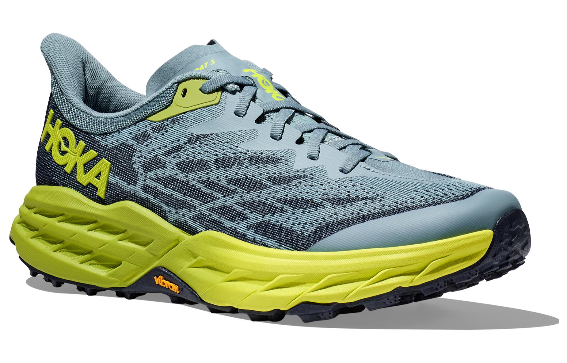 HOKA ONE ONE Speedgoat 5 Stone Blue Dark Citron
