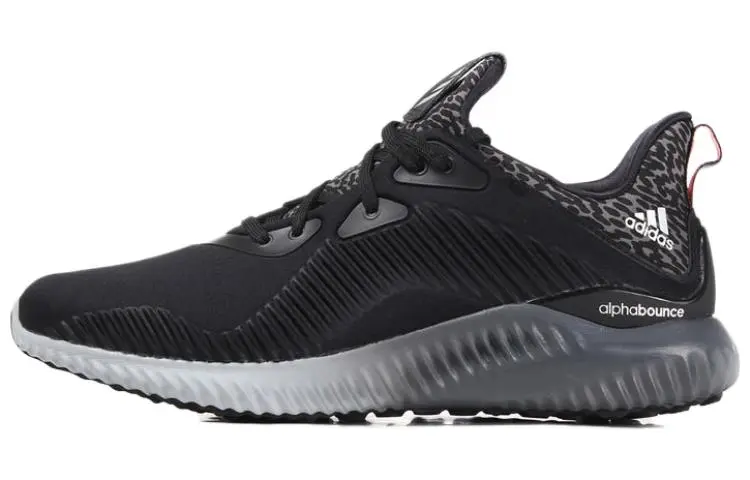 Adidas AlphaBounce Cushioning Abrasion Resistant Cushioning, Wear Resistant Low top Running Shoes Women's Black