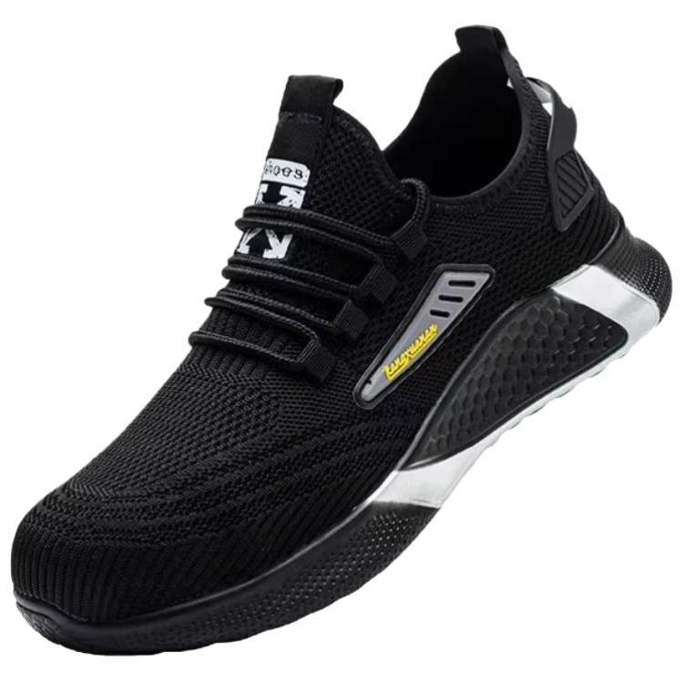 K KANGXUANAN Cushioning Slip Resistant Abrasion Resistant Low top Outdoor Shoes Unisex Black