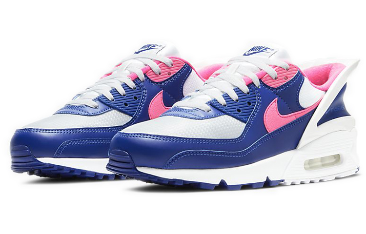 Мужские кроссовки Nike Air Max 90 FlyEase (сине-розовые) — фото 3