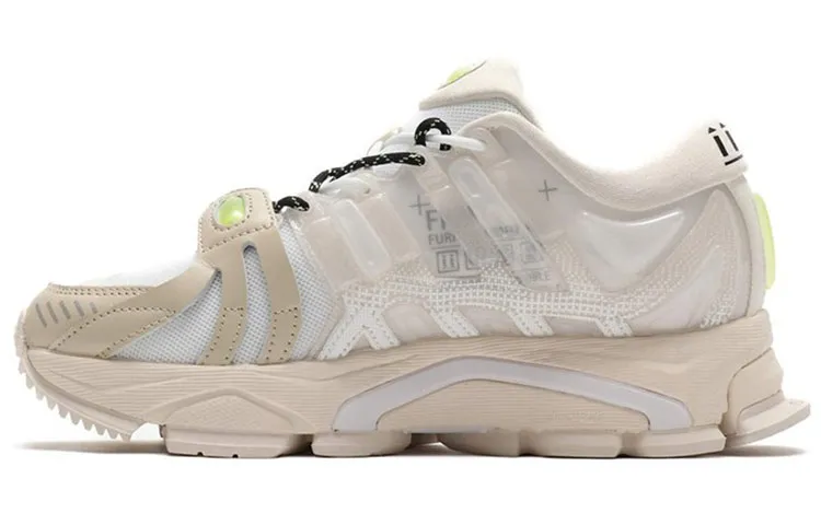 Li Ning Furious Rider ACE 1.5 Chunky Sneakers Women's Low Top Ecru/Yellow