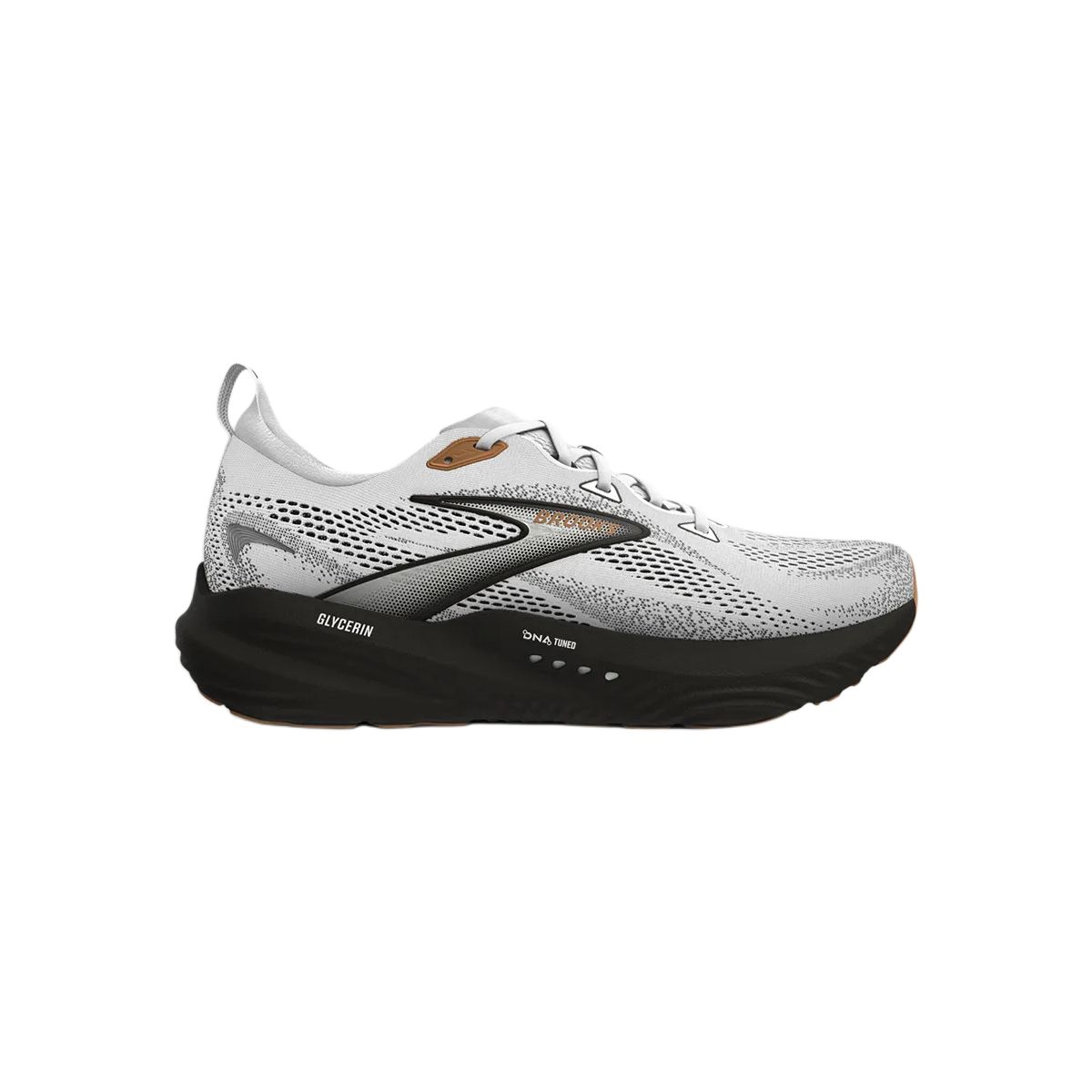 Brooks Glycerin 22 Slip Resistant Abrasion Resistant Low top Casual Running Shoes Men’s White Gray