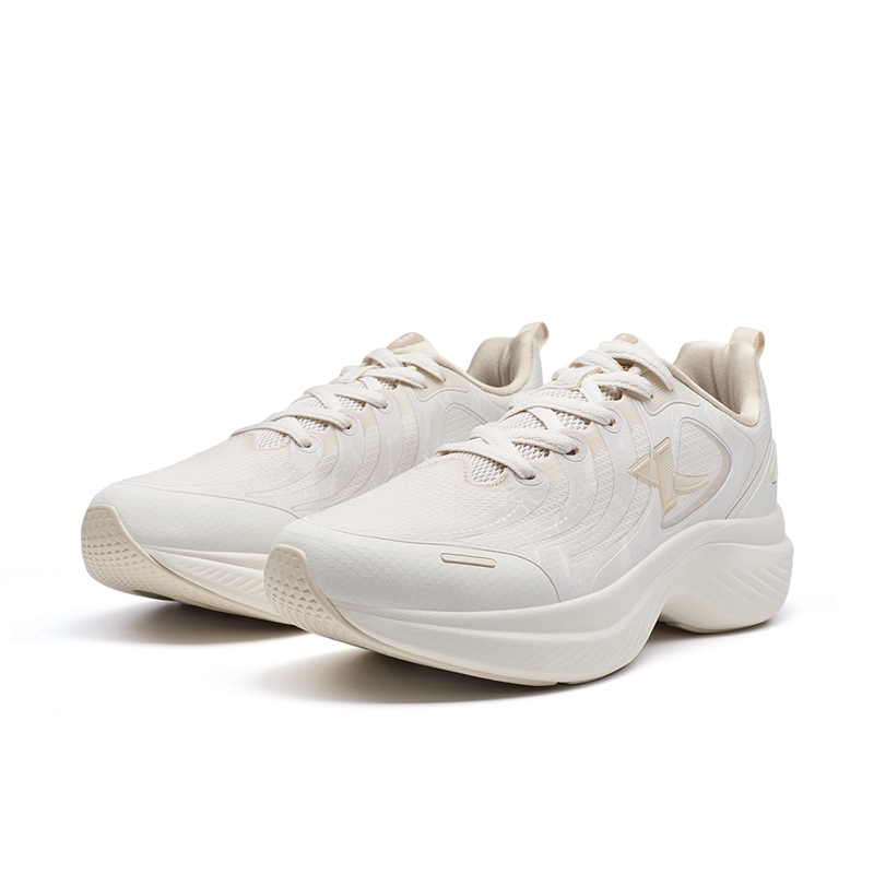 XTEP Slip Resistant Abrasion Resistant Low top Casual Running Shoes Women’s Beige