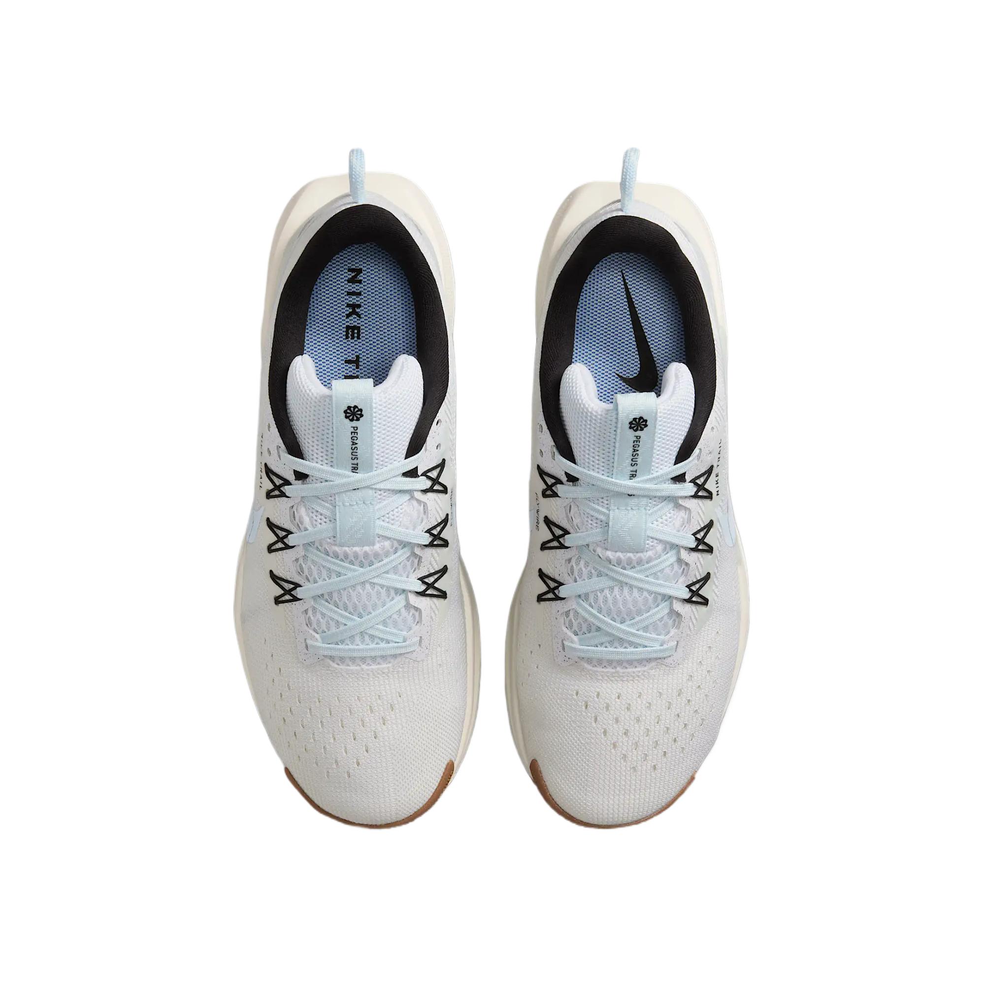 Nike Pegasus Trail 5 Fabric Low top ReactX Foam Trail Running Sprint Running Shoes Women’s Metallic Silver