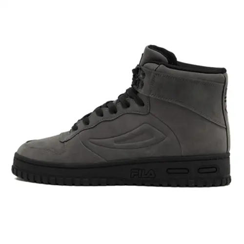 FILA Synthetic Leather Mid top Running Shoes Unisex Gray