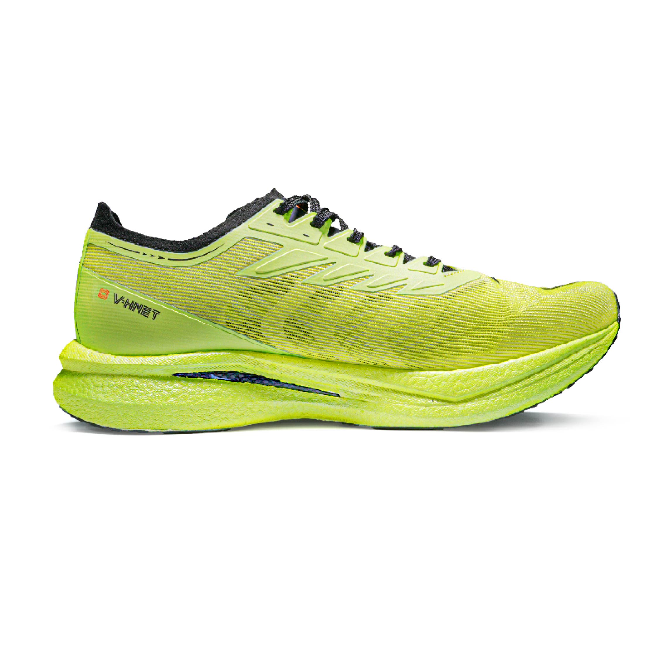 VICTORY LIGHT Cushioning Slip Resistant Abrasion Resistant Low top Carbon Plate Running Shoes Unisex Green Yellow