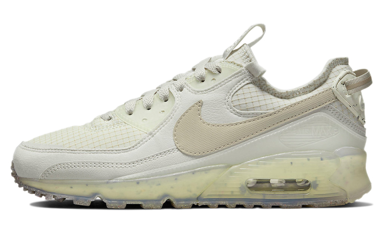 Nike Air Max 90 Terrascape \"Pomegranate\" Retro Fashion Non-Slip Wear-Resistant Breathable Low-top Airmax Casual Running Shoes Women's Beige Recyclable Materials
