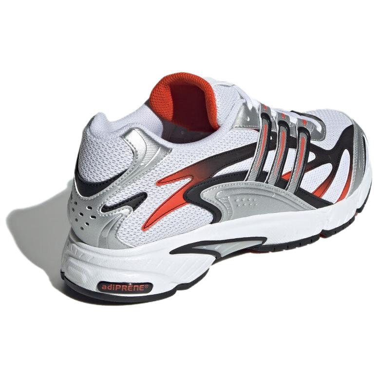 Adidas Temper Run 2.0 Slip Resistant Abrasion Resistant Low top Running Shoes Men’s White Black Orange