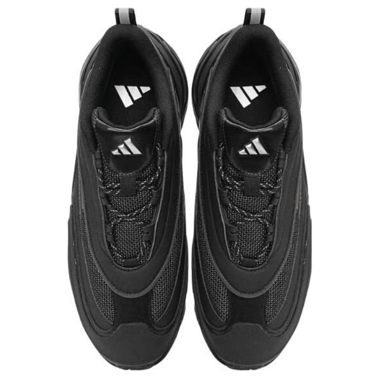 Adidas Wonder Runner Textile, Synthetic Leather Abrasion Resistant Low top Running Shoes Unisex Black