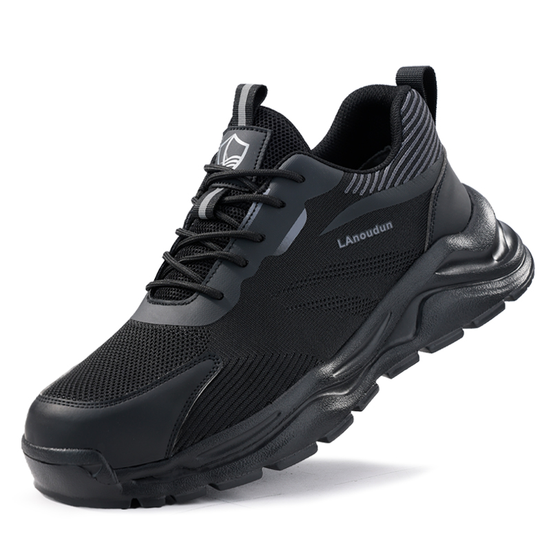 LANOUDUN Cushioning Breathable Lightweight Low top Outdoor Shoes Men’s Black