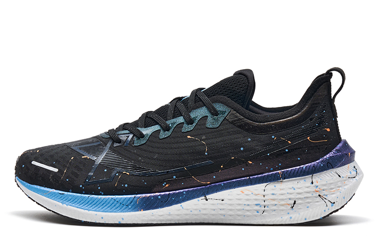 XTEP 2000km 1.0 Wear resistant And Lightweight Low top Long Distance Running Shoes Men’s Black Ink Teal