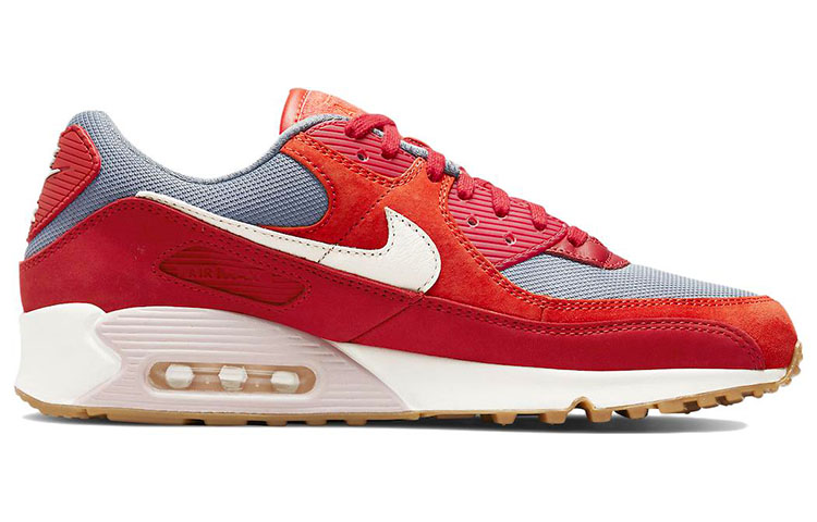 Nike Air Max 90 Premium Gym Red Smoke Grey Gum