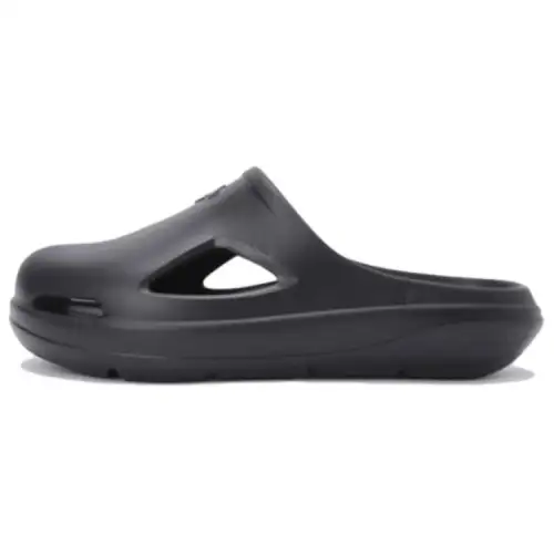 DESCENTE Abrasion Resistant Slip Resistant Closed Toe Slippers Unisex Black