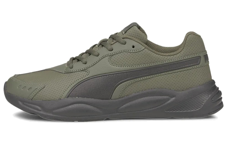 PUMA 90s Runner Running Shoes Unisex Low Top Army Green/Black